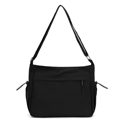 Lightweight Ladies Shoulder Bag – Solid Color Waterproof Crossbody Bag
