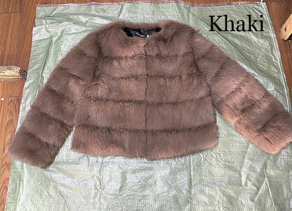 Fashion & Warm – Thick Faux Fur Coat Women’s Winter Wear