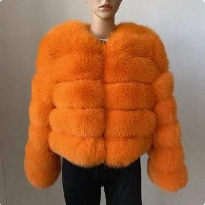 Fashion & Warm – Thick Faux Fur Coat Women’s Winter Wear