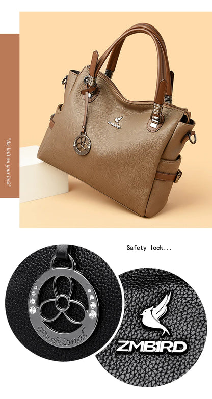 High-Quality Leather Handbag – Soft Shoulder Bag for Women