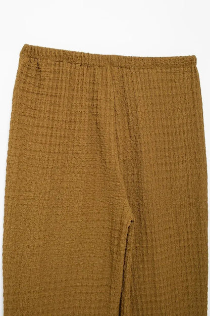 Casual Chic Two-Piece – Halter Top & Straight Pants for Women