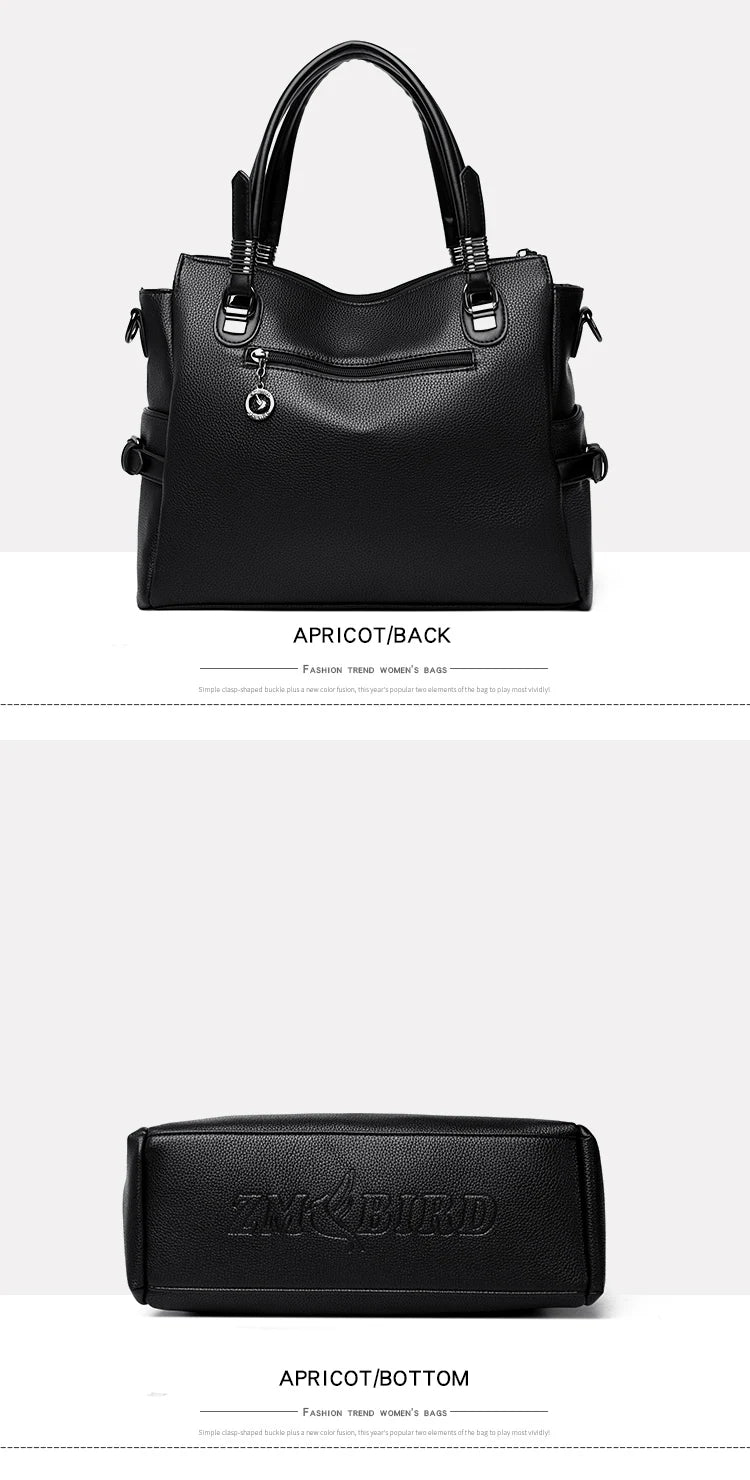 High-Quality Leather Handbag – Soft Shoulder Bag for Women