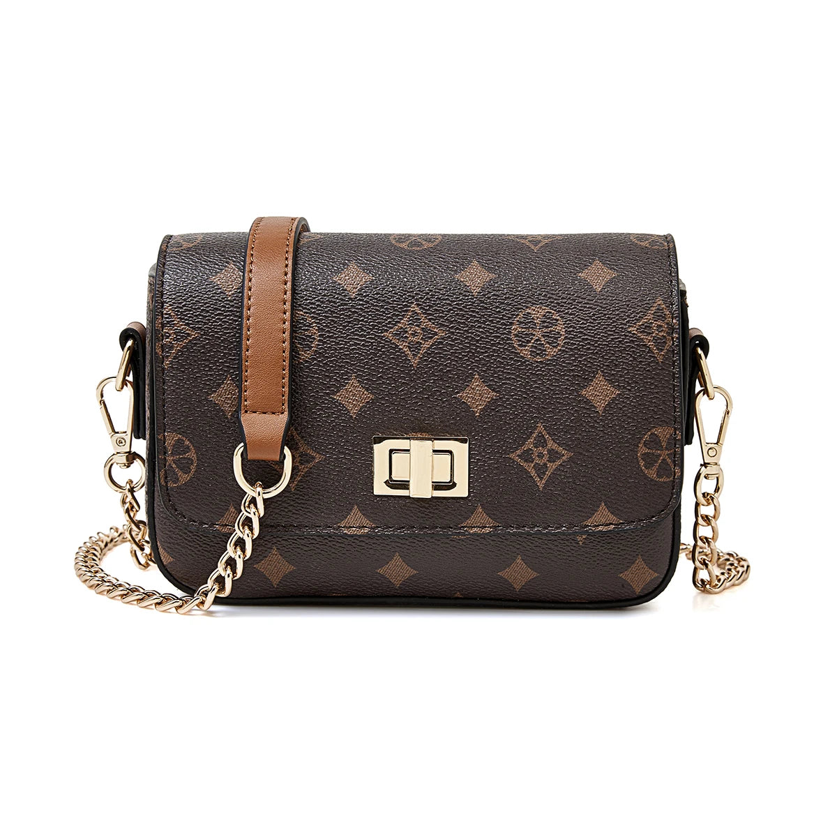 Girls’ Monogram Flap Bag – FOXER Small Crossbody Cellphone Handbag