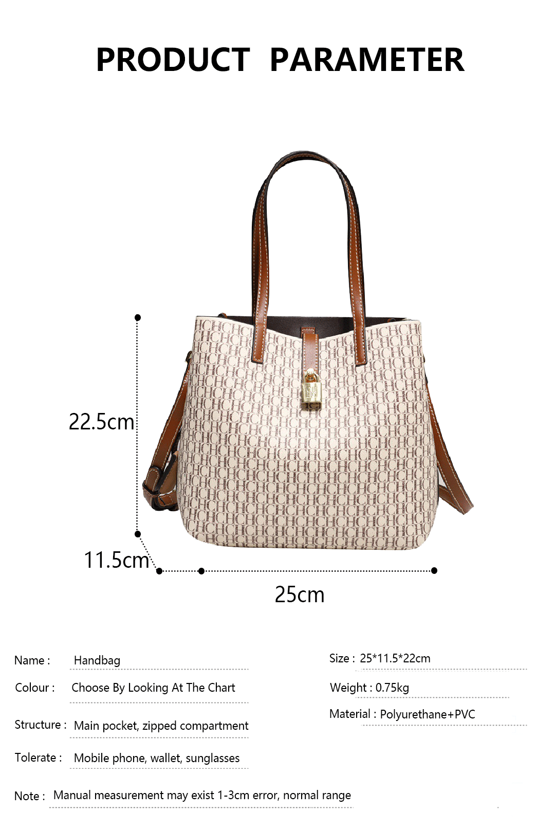 Ladies Fashion Crossbody Bag – Premium Leather Daily Commuter Tote