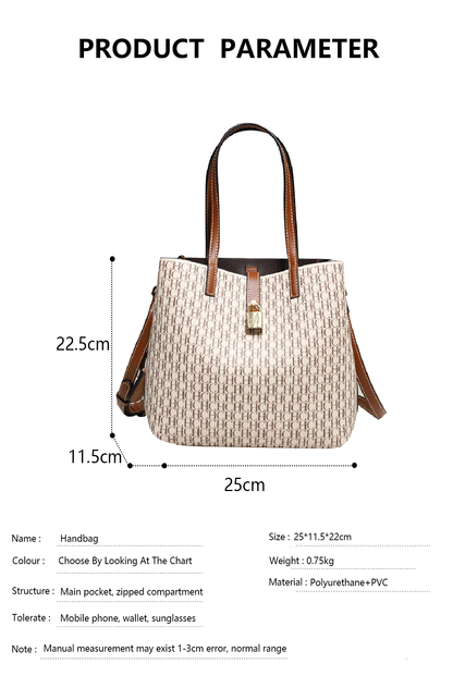 Ladies Fashion Crossbody Bag – Premium Leather Daily Commuter Tote