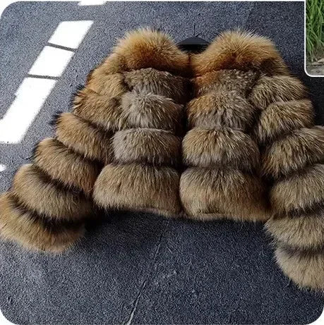 Fashion & Warm – Thick Faux Fur Coat Women’s Winter Wear