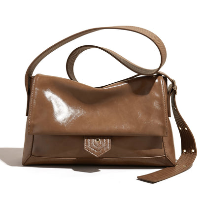 Autumn Winter Women’s Tote Bag – FOXER Simple Split Leather Crossbody Bag