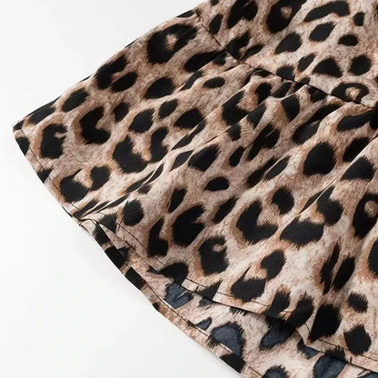 Wild & Chic – Leopard Print Puff Sleeve Crop Top 2025