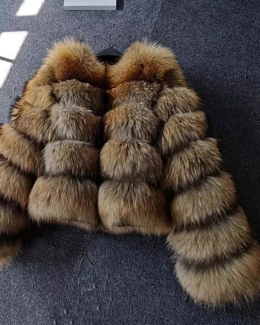 Fashion & Warm – Thick Faux Fur Coat Women’s Winter Wear