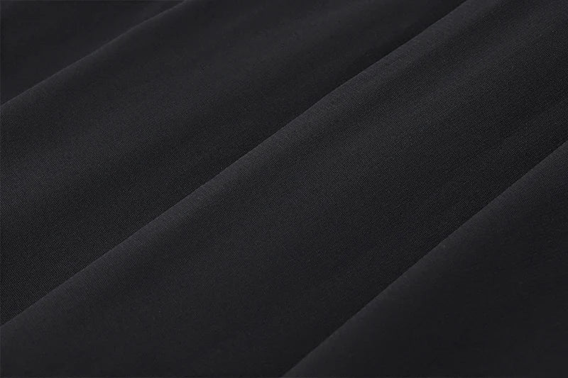 Casual Elegant Summer Dress – High-Waist Solid Ruched Maxi Dress