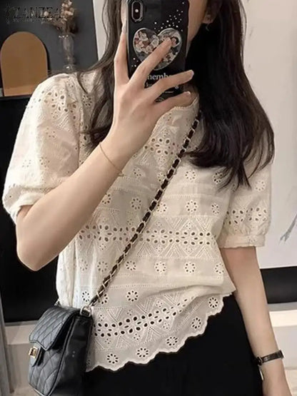 Limited Edition – Stylish Crochet Summer Blouse for Women