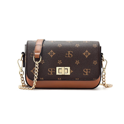 Girls’ Monogram Flap Bag – FOXER Small Crossbody Cellphone Handbag
