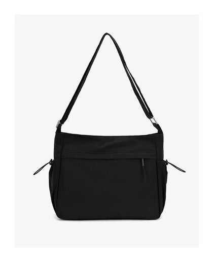 Lightweight Ladies Shoulder Bag – Solid Color Waterproof Crossbody Bag