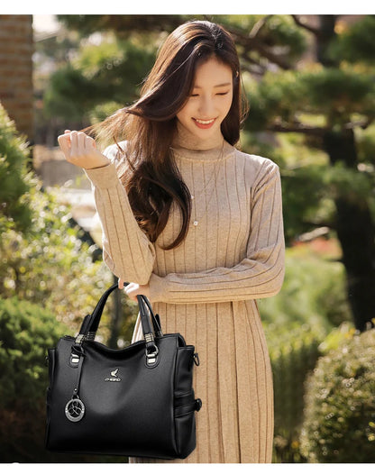 High-Quality Leather Handbag – Soft Shoulder Bag for Women