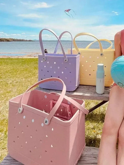 Extra Large Women’s Jelly Tote – Waterproof Beach and Shopping Bag