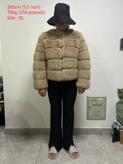 Fashion & Warm – Thick Faux Fur Coat Women’s Winter Wear