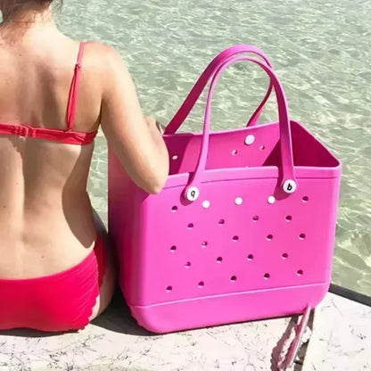 Extra Large Women’s Jelly Tote – Waterproof Beach and Shopping Bag