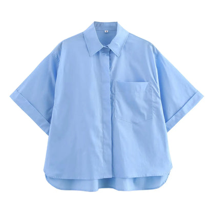 Limited Edition – Slim Fit Casual Poplin Shirt for Women