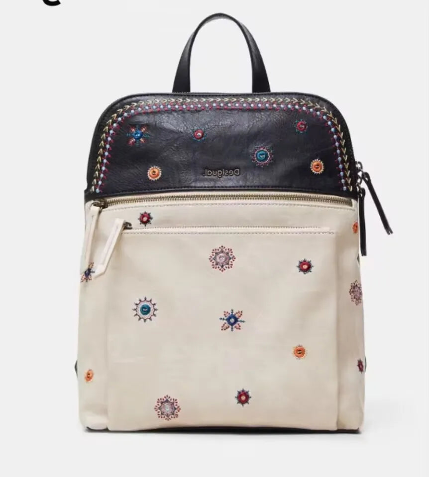 Fashion Embroidery Crossbody Bag – Women’s Single Shoulder Large Tote