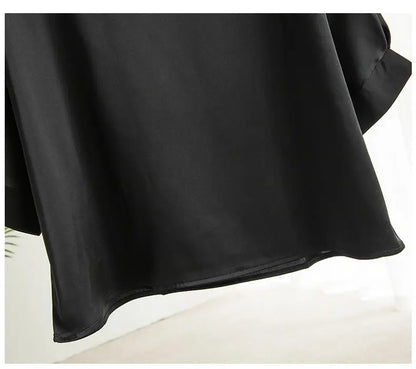 Elegant & Lightweight – Women’s Satin Silk Half-Sleeve Tee 2025