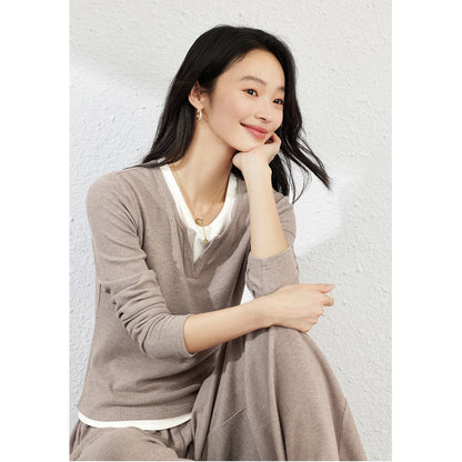 Casual Women’s Tracksuit – VIMLY Two-Piece with Loose Fit Pants