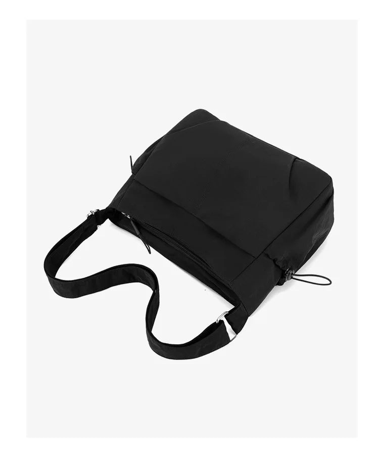 Lightweight Ladies Shoulder Bag – Solid Color Waterproof Crossbody Bag