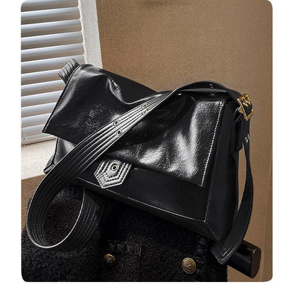 Autumn Winter Women’s Tote Bag – FOXER Simple Split Leather Crossbody Bag