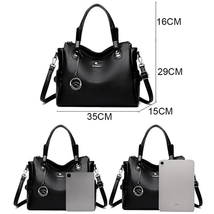High-Quality Leather Handbag – Soft Shoulder Bag for Women