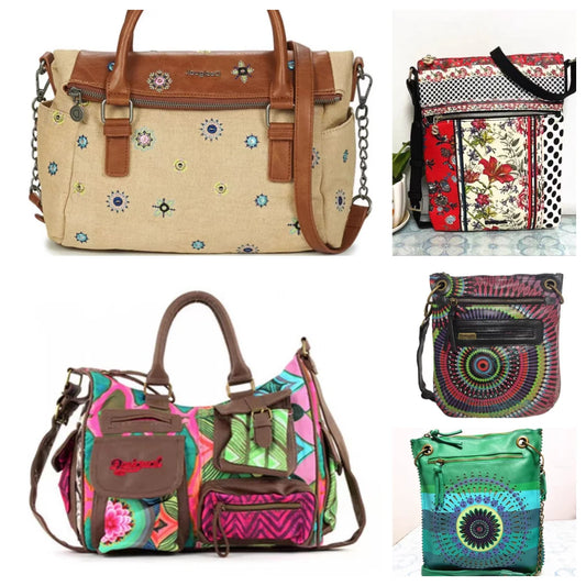 Fashion Embroidery Crossbody Bag – Women’s Single Shoulder Large Tote