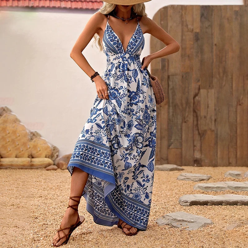 Chic & Comfortable – Women’s Hipster Hawaiian Strap Dress