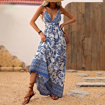 Chic & Comfortable – Women’s Hipster Hawaiian Strap Dress