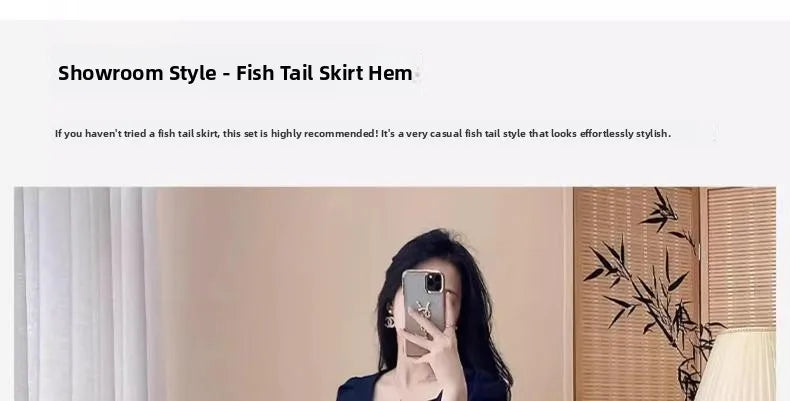 Women’s Stylish Summer Dress – High Waist Slimming Korean Dress