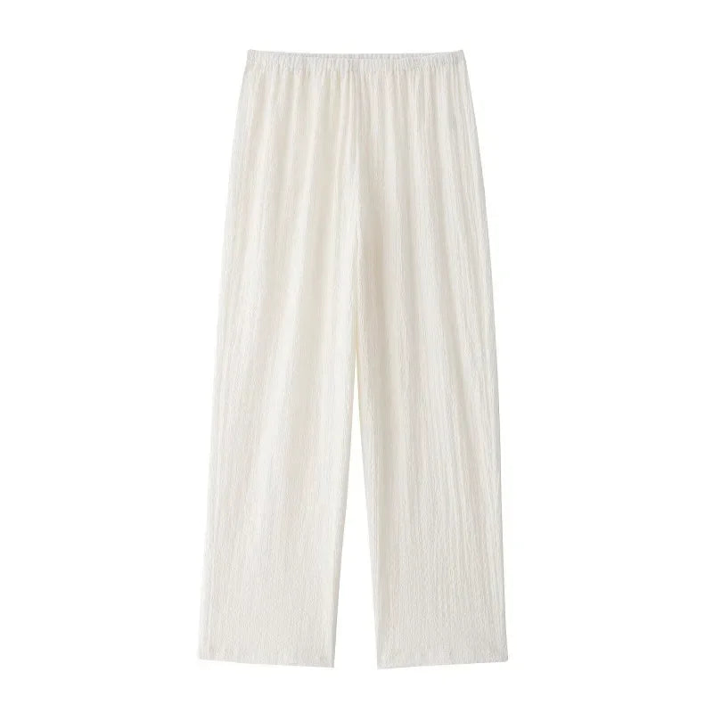 Casual Chic Two-Piece – Halter Top & Straight Pants for Women
