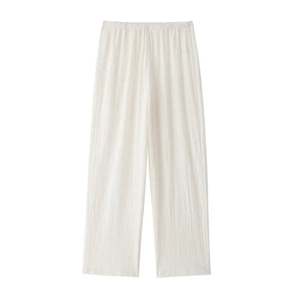 Casual Chic Two-Piece – Halter Top & Straight Pants for Women