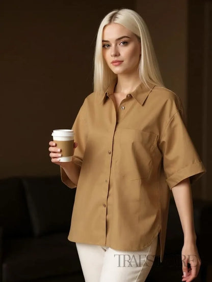 Limited Edition – Slim Fit Casual Poplin Shirt for Women