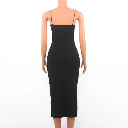 Unmatched Style – Black Sleeveless Backless Party Dress