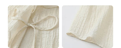 Spring & Summer Must-Have – V-Neck Lace-Up Blouse